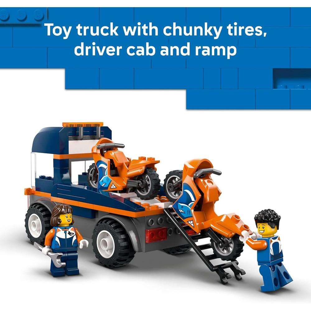 LEGO CITY CAMIÓN DE TRANSPORTE DE MOTOCICLETAS 60491 - 5