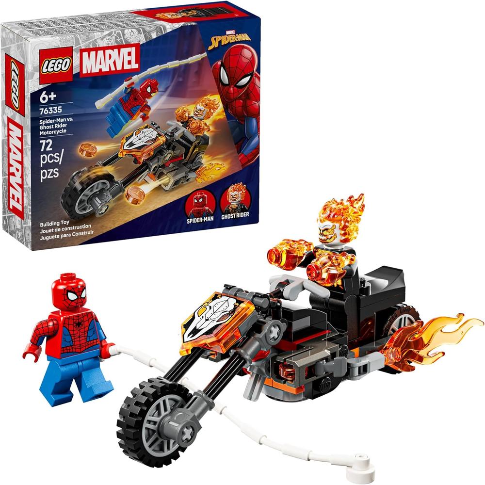 LEGO MARVEL SPIDER-MAN VS GHOST RIDER MOTO 76335 - 1