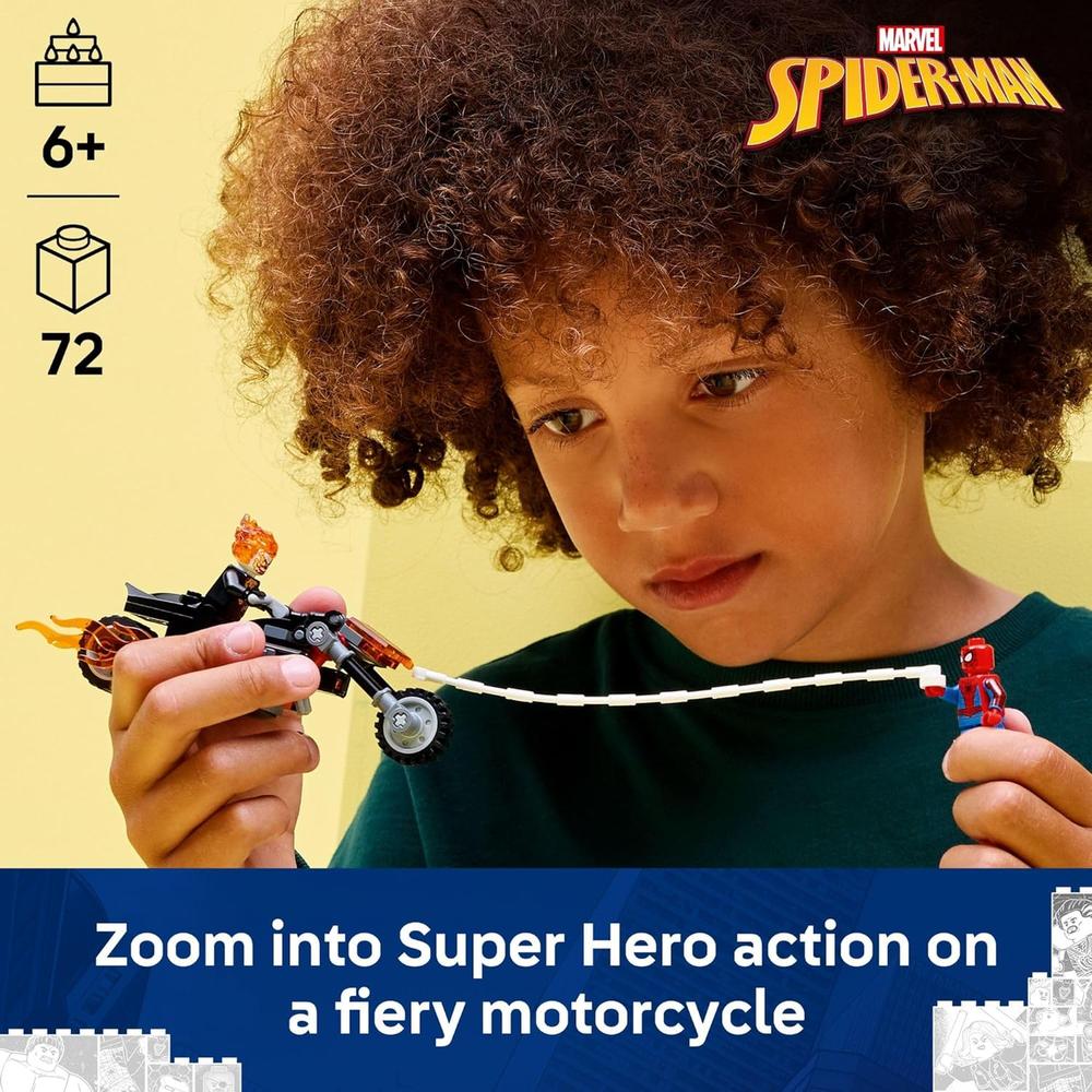 LEGO MARVEL SPIDER-MAN VS GHOST RIDER MOTO 76335 - 2