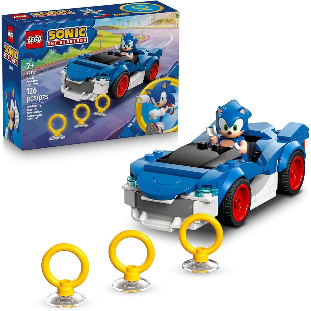 LEGO SONIC THE HEDGEHOG SONIC SPEEDSTER LIGHTNING RACE CAR 77117 - 1