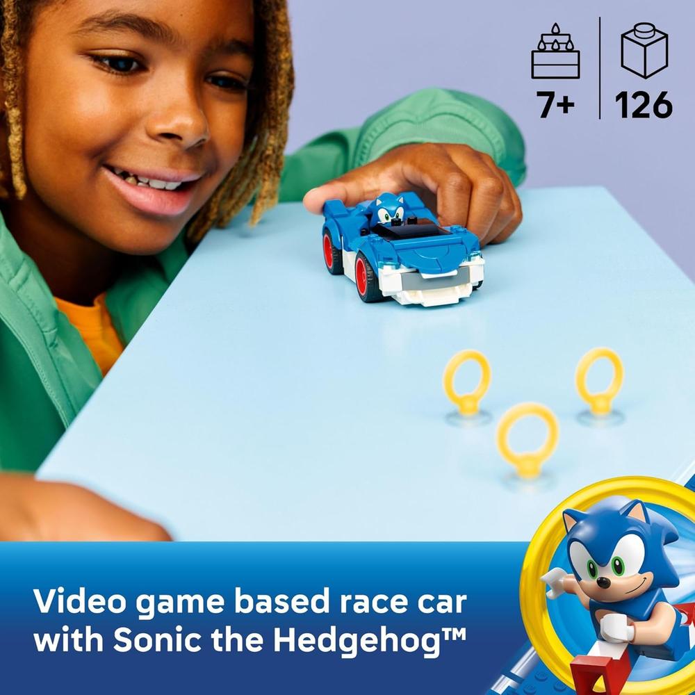 LEGO SONIC THE HEDGEHOG SONIC SPEEDSTER LIGHTNING RACE CAR 77117 - 2