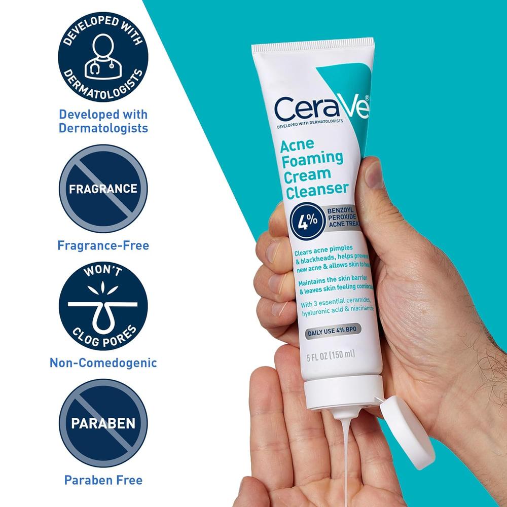 CERAVE CREMA LIMPIADORA PARA EL ACNÉ 5 OZ / 150 ML - 6