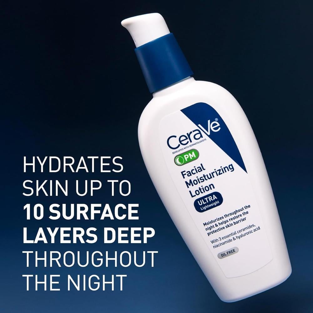 CERAVE PM LOCIÓN HIDRATANTE FACIAL 3 OZ / 89 ML - 3