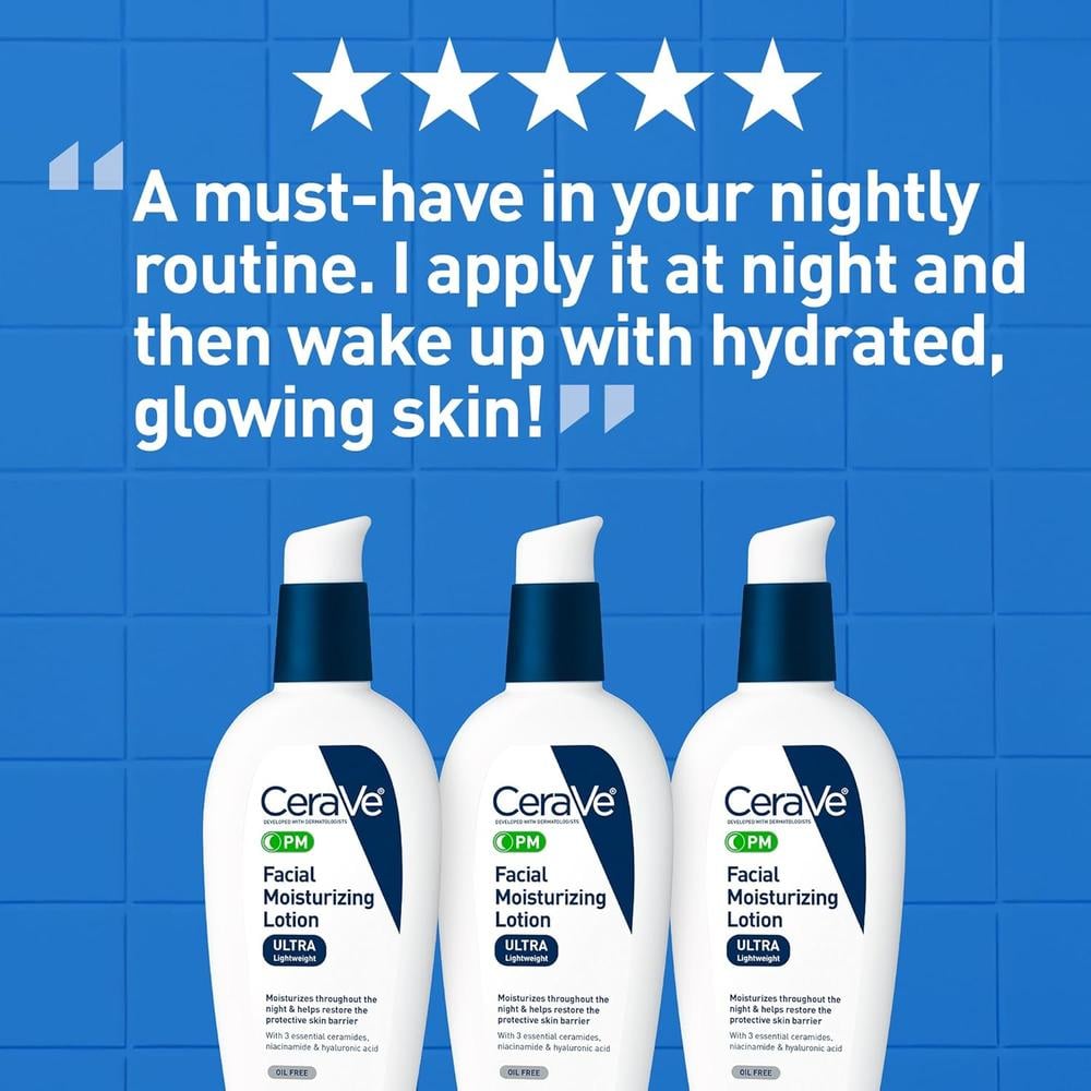 CERAVE PM LOCIÓN HIDRATANTE FACIAL 3 OZ / 89 ML - 5