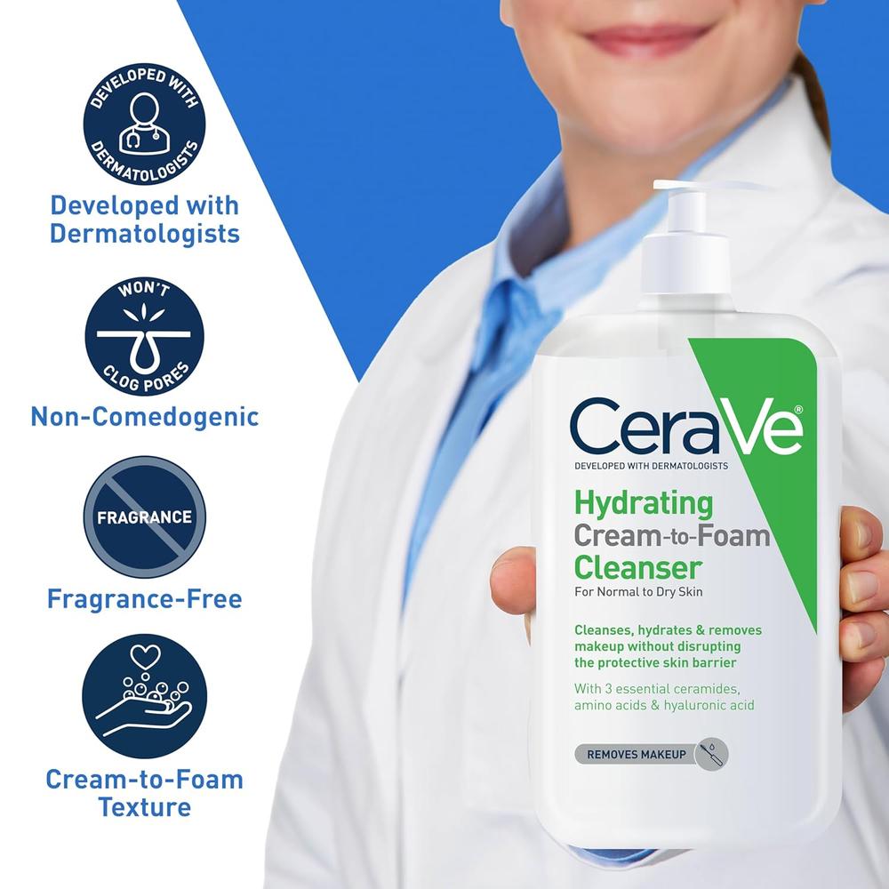 CERAVE LIMPIADOR DESMAQUILLANTE 9 FL OZ / 562 ML - 4