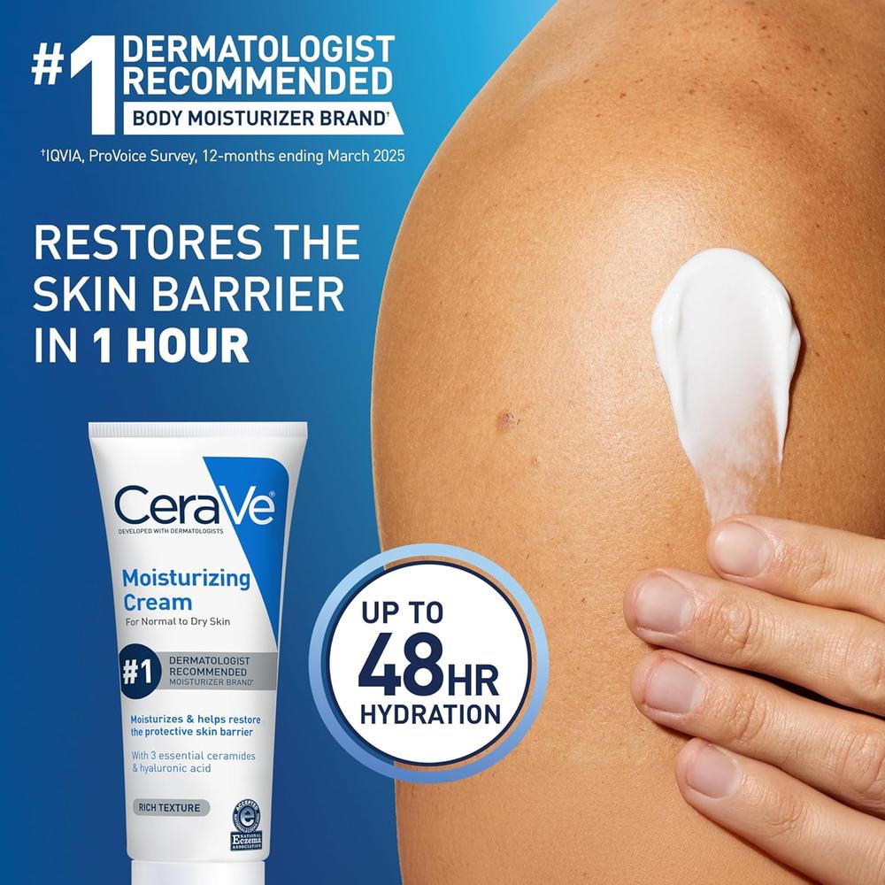 CERAVE CREMA HIDRATANTE FACIAL Y CORPORAL 8 OZ / 236 ML - 2