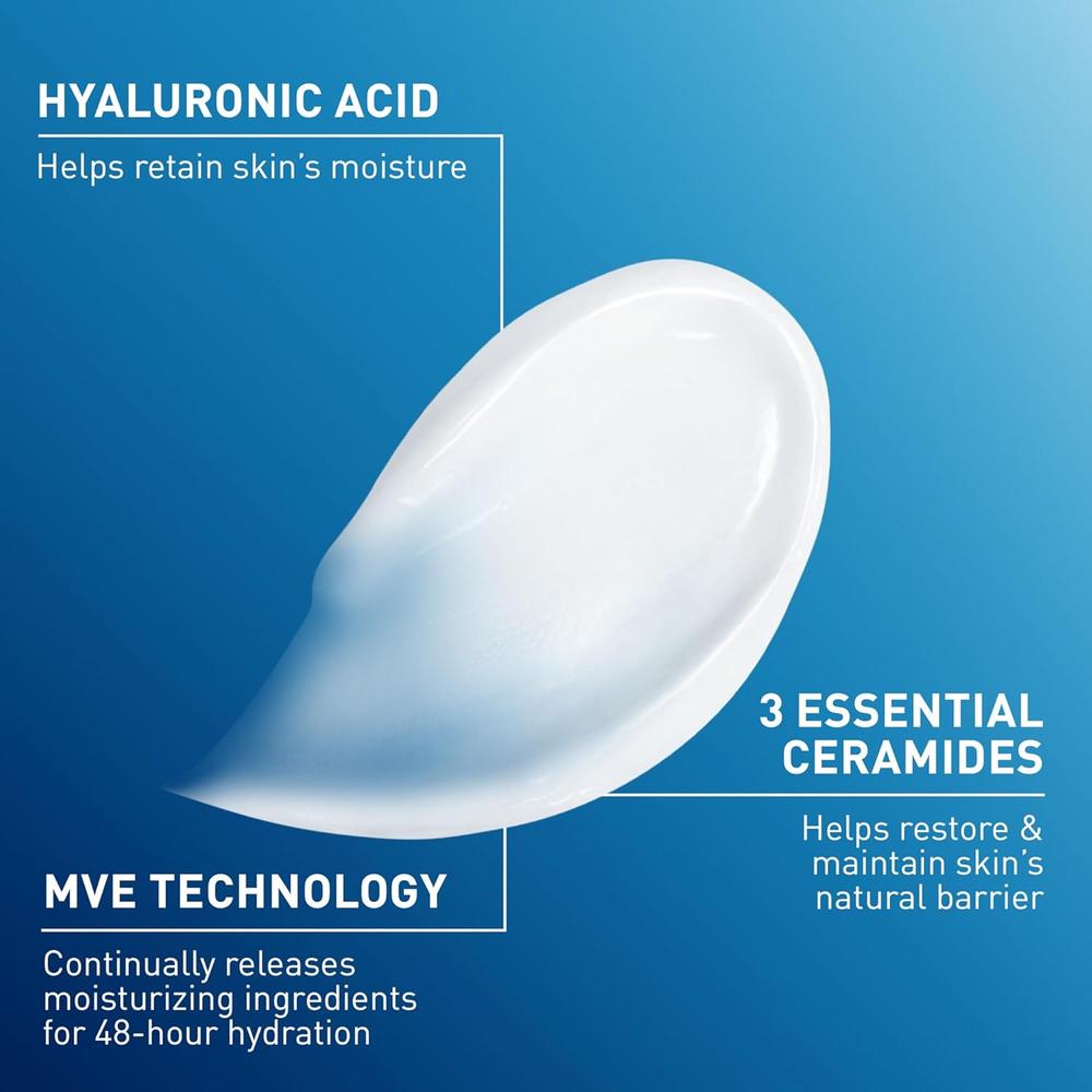 CERAVE CREMA HIDRATANTE FACIAL Y CORPORAL 8 OZ / 236 ML - 3