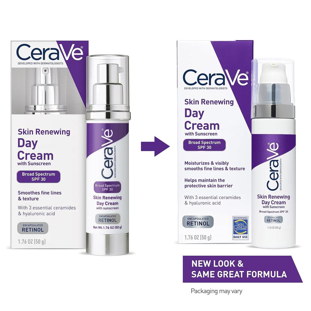 CERAVE CREMA FACIAL ANTIARRUGAS FPS 30 CON RETINOL 1.76 OZ / 50 GR - 2