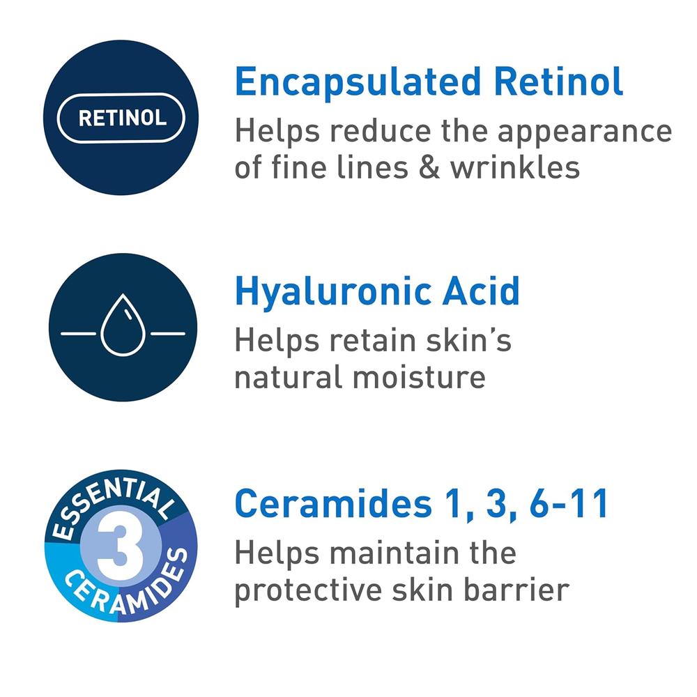 CERAVE CREMA FACIAL ANTIARRUGAS FPS 30 CON RETINOL 1.76 OZ / 50 GR - 5