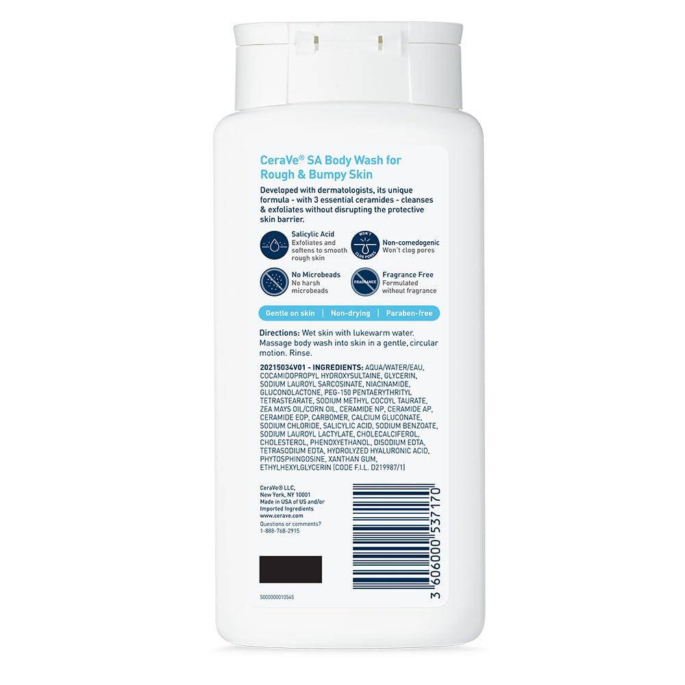 CERAVE GEL DE BAÑO CON ÁCIDO SALICÍLICO 10 OZ / 296 ML - 6