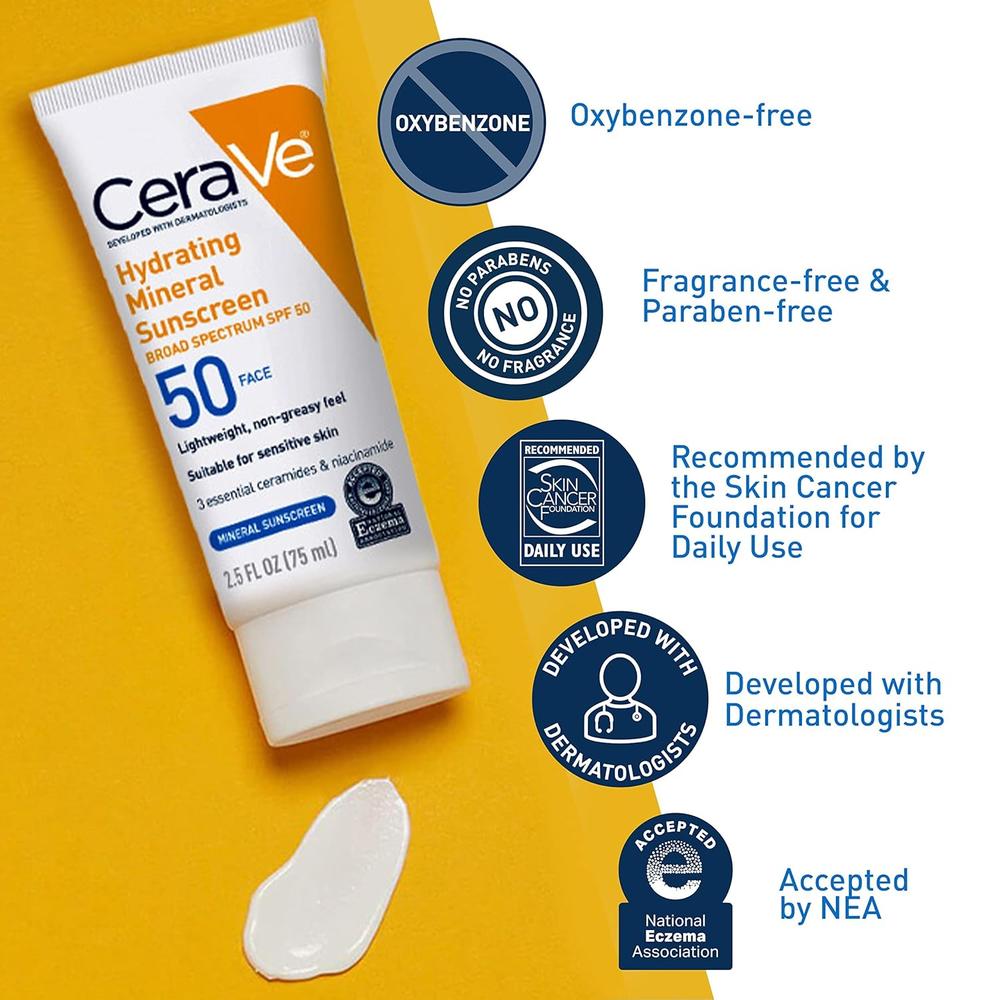 CERAVE PROTECTOR SOLAR FACIAL FPS 50 - 2.5 OZ / 75 ML - 5
