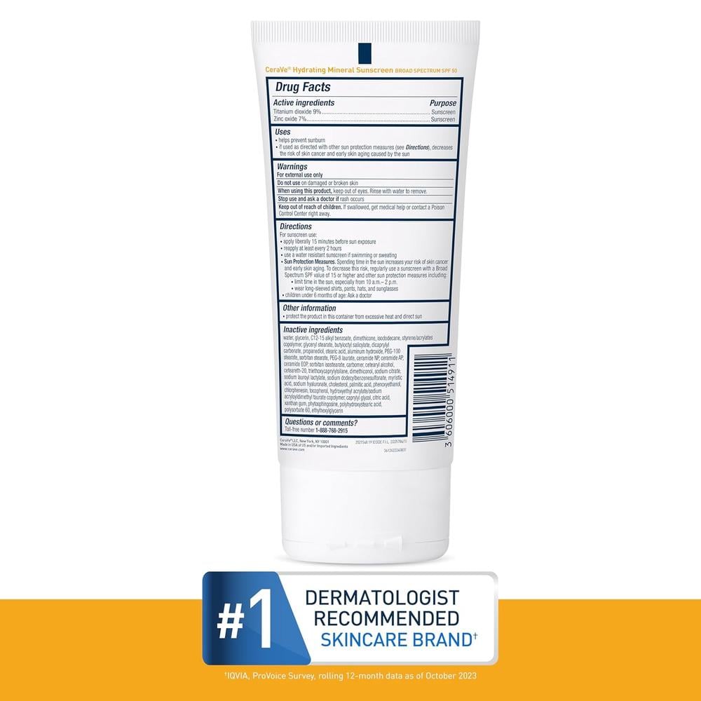 CERAVE PROTECTOR SOLAR CORPORAL FPS 50 - 5 OZ / 150 ML - 6