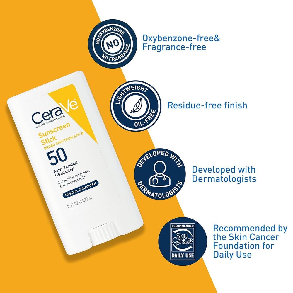 CERAVE PROTECTOR SOLAR EN BARRA FPS 50 - 0.47 OZ / 13 GR - 3