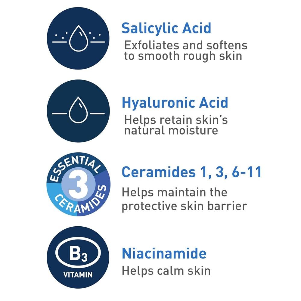 CERAVE LIMPIADOR RENOVADOR CON ÁCIDO SALICÍLICO EXFOLIANTE 8 OZ / 237 ML - 4