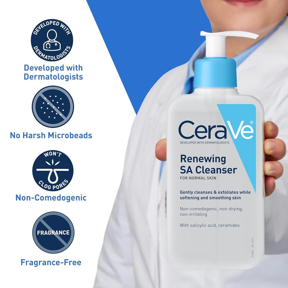 CERAVE LIMPIADOR RENOVADOR FACIAL 16 OZ / 473 ML - 3