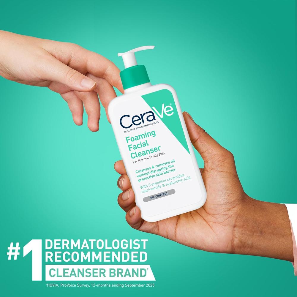 CERAVE LIMPIADOR FACIAL PARA PIEL GRASA 19 OZ / 562 ML - 6