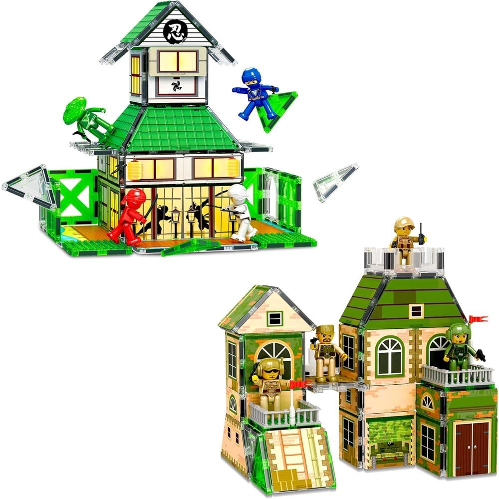 BLOQUES MAGNÉTICOS TEMÁTICA NINJA PTQ02 PICASSOTILES - 1