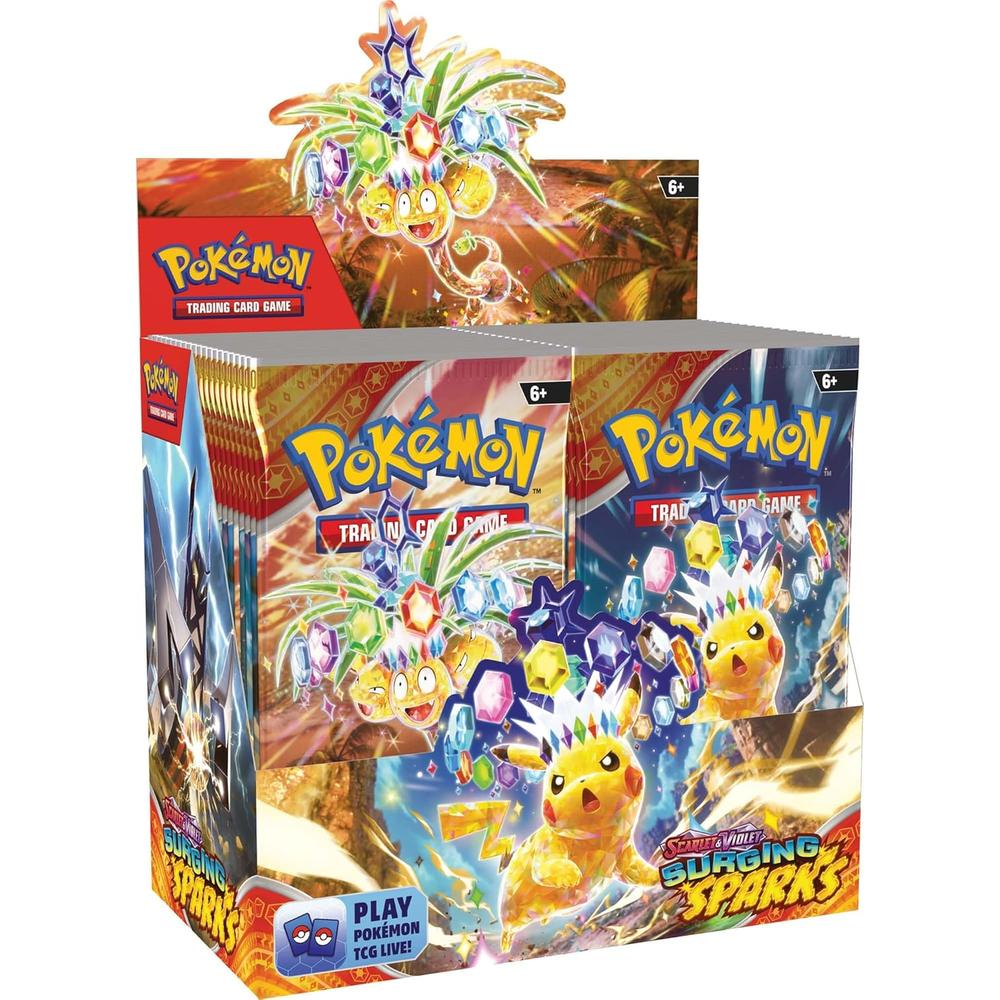 JUEGO DE CARTAS POKÉMON TCG SCARLET Y VIOLET SURGING SPARKS BOOSTER DISPLAY BOX (INGLÉS) - 1