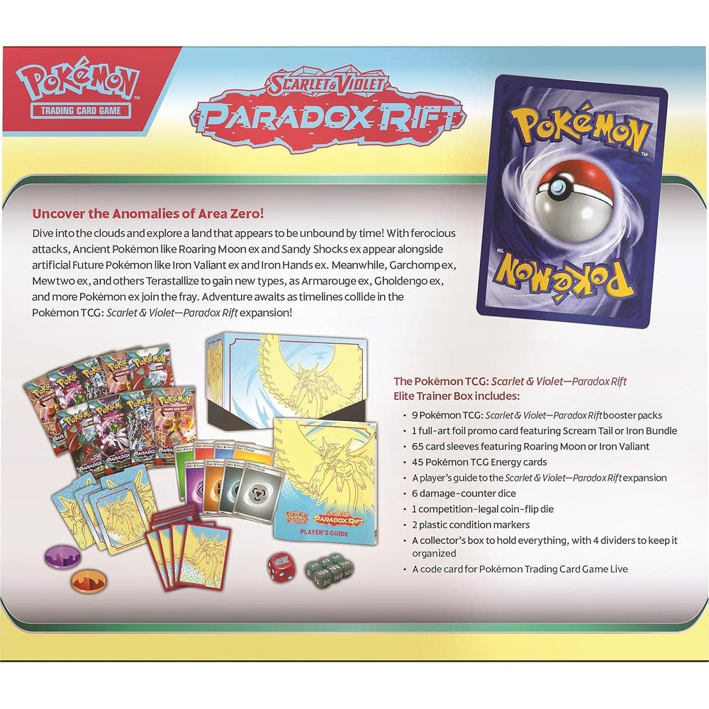 JUEGO DE CARTAS POKÉMON TCG SCARLET Y VIOLET PARADOX RIFT ELITE TRAINER BOX (INGLÉS) - 4