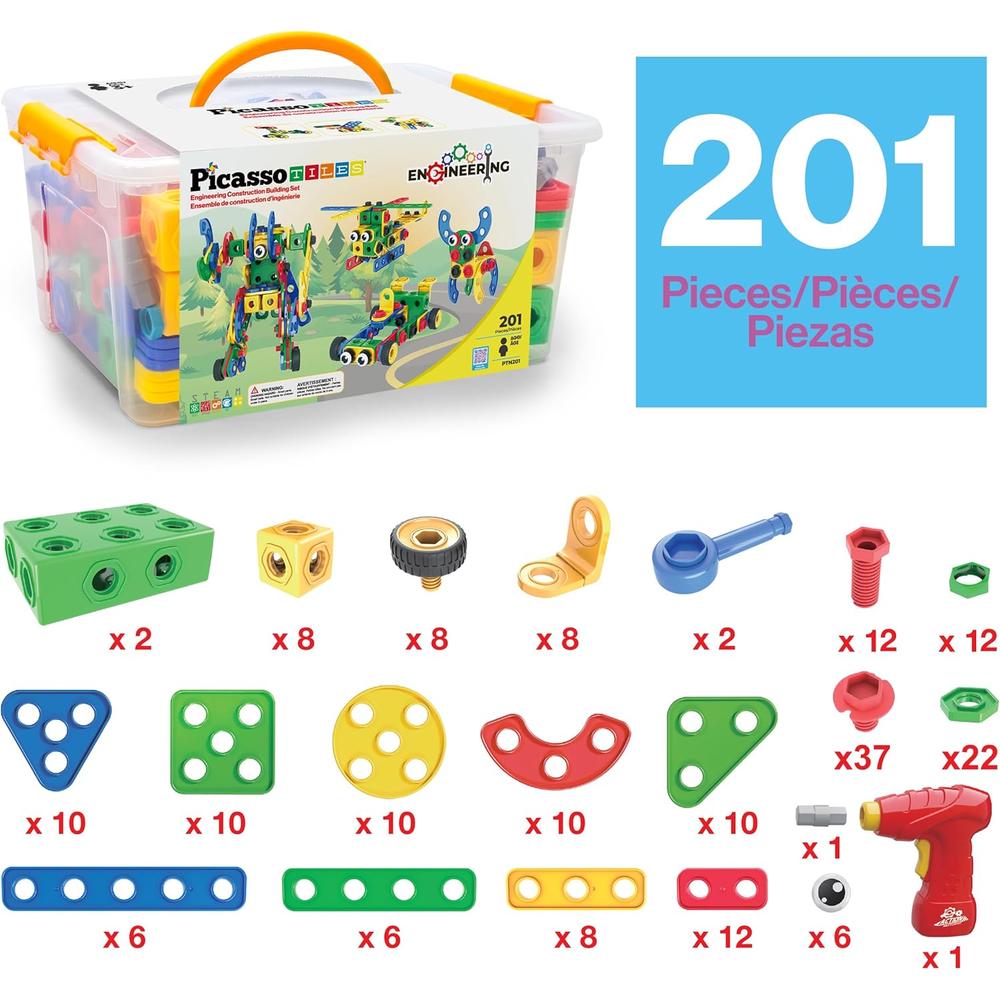 KIT CONSTRUCCIÓN STEM CON TALADRO PICASSOTILES - 3