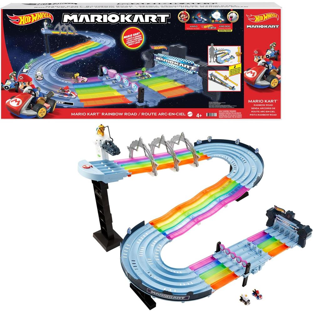 HOT WHEELS PISTA DE CARRERAS RAINBOW ROAD MARIO KART - 1