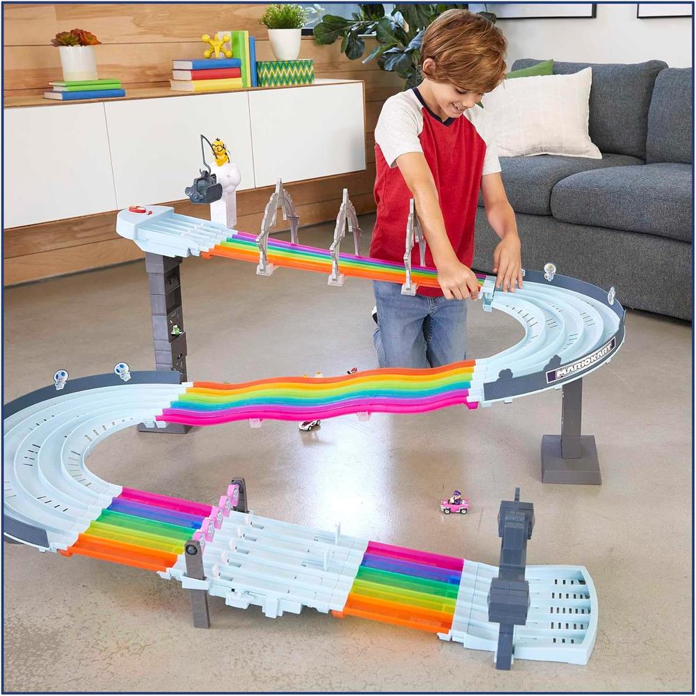 HOT WHEELS PISTA DE CARRERAS RAINBOW ROAD MARIO KART - 2
