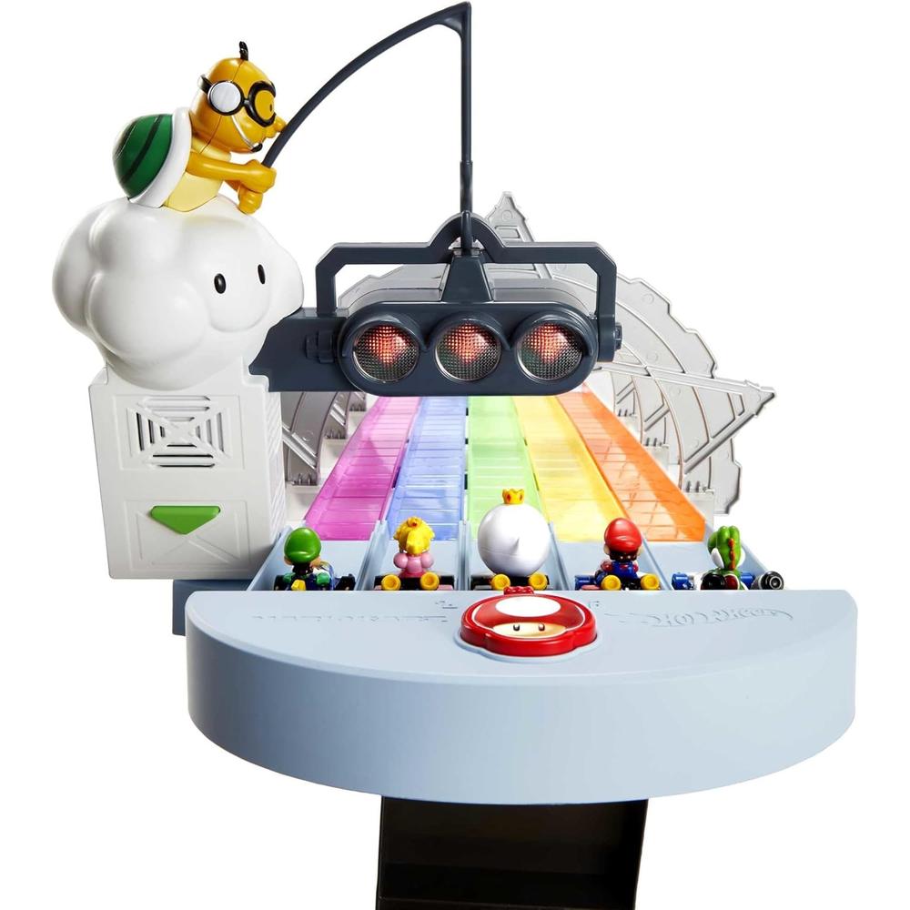 HOT WHEELS PISTA DE CARRERAS RAINBOW ROAD MARIO KART - 4