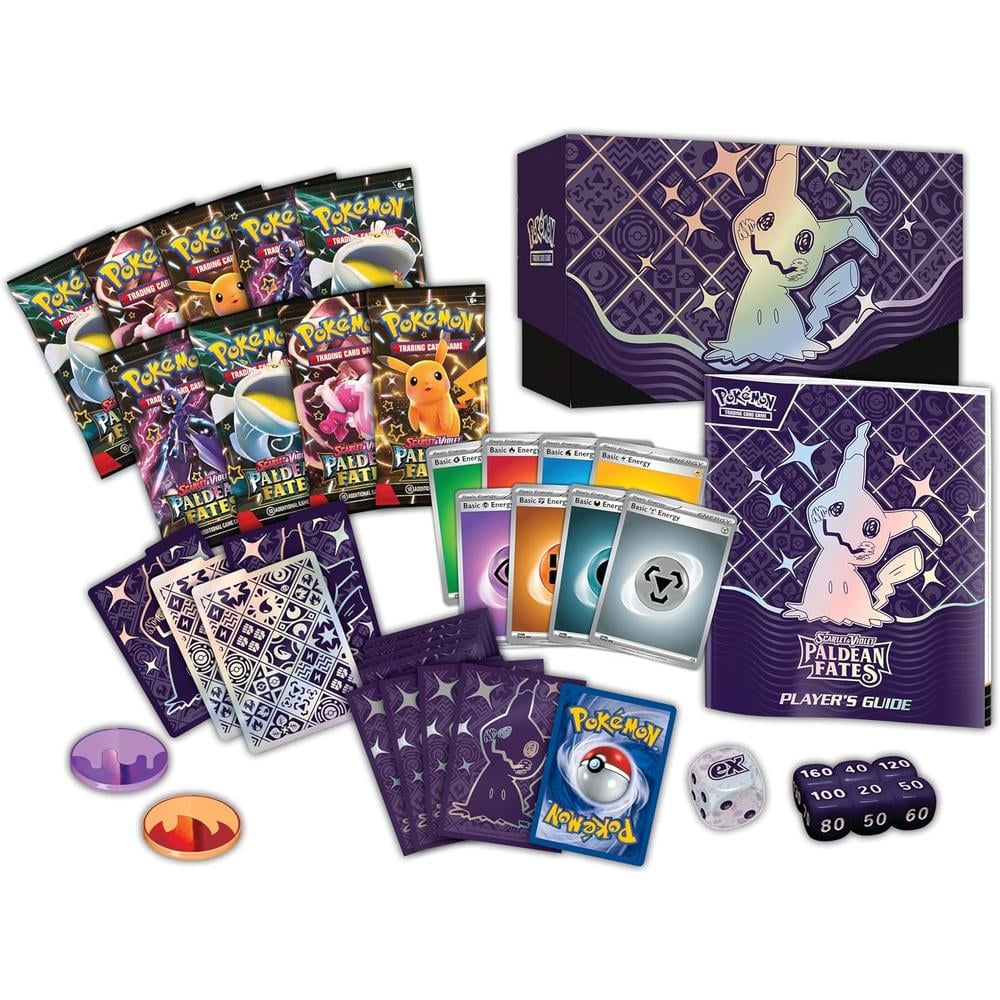 JUEGO DE CARTAS POKÉMON TCG SCARLET Y VIOLET PALDEAN FATES ELITE TRAINER BOX (INGLÉS) - 4