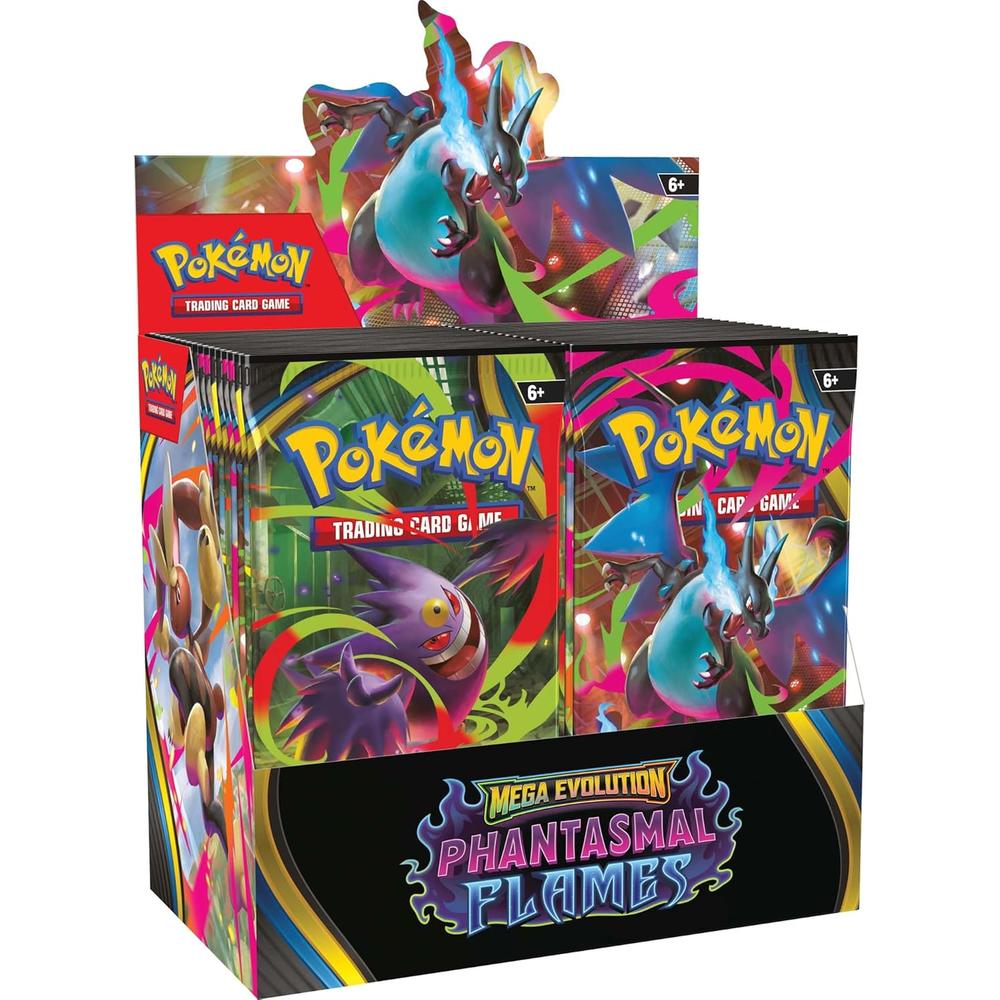 JUEGO DE CARTAS POKÉMON TCG MEGA EVOLUTION PHANTOM FLAMES BOOSTER DISPLAY BOX (INGLÉS) - 1