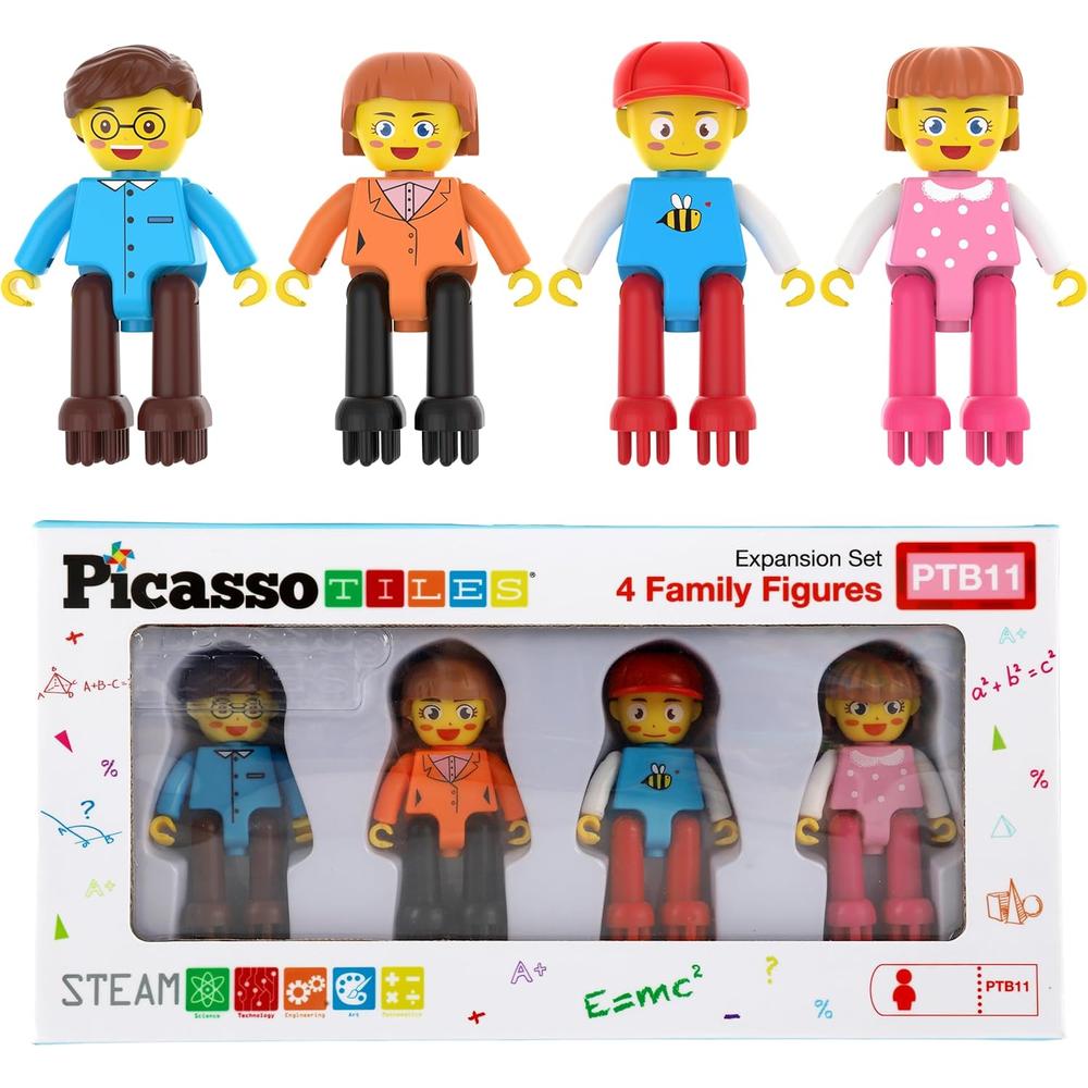 BLOQUES CONSTRUCCIÓN FIGURAS FAMILIA 4 PIEZAS PICASSOTILES - 1