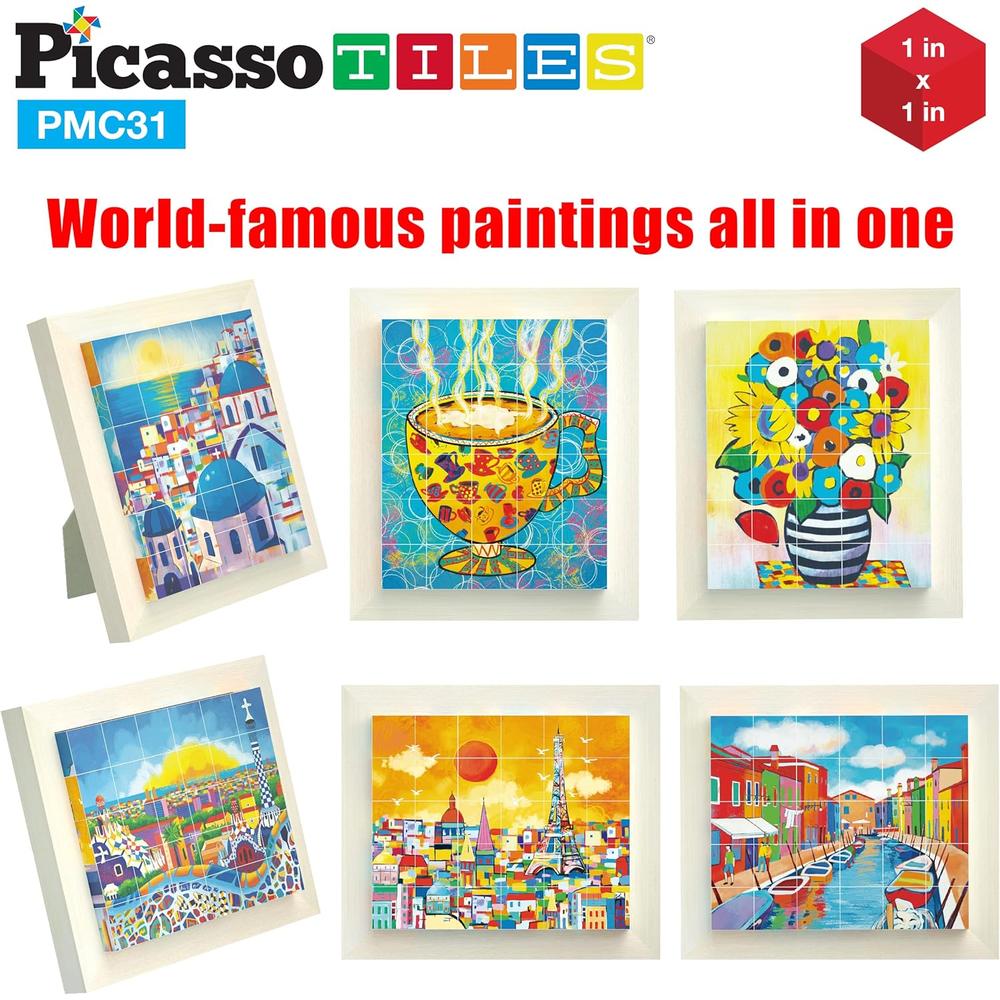CUBOS MAGNÉTICOS ROMPECABEZAS 6 EN 1 ARTE PICASSOTILES - 3