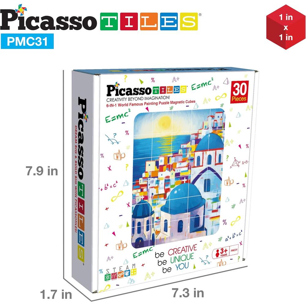 CUBOS MAGNÉTICOS ROMPECABEZAS 6 EN 1 ARTE PICASSOTILES - 4