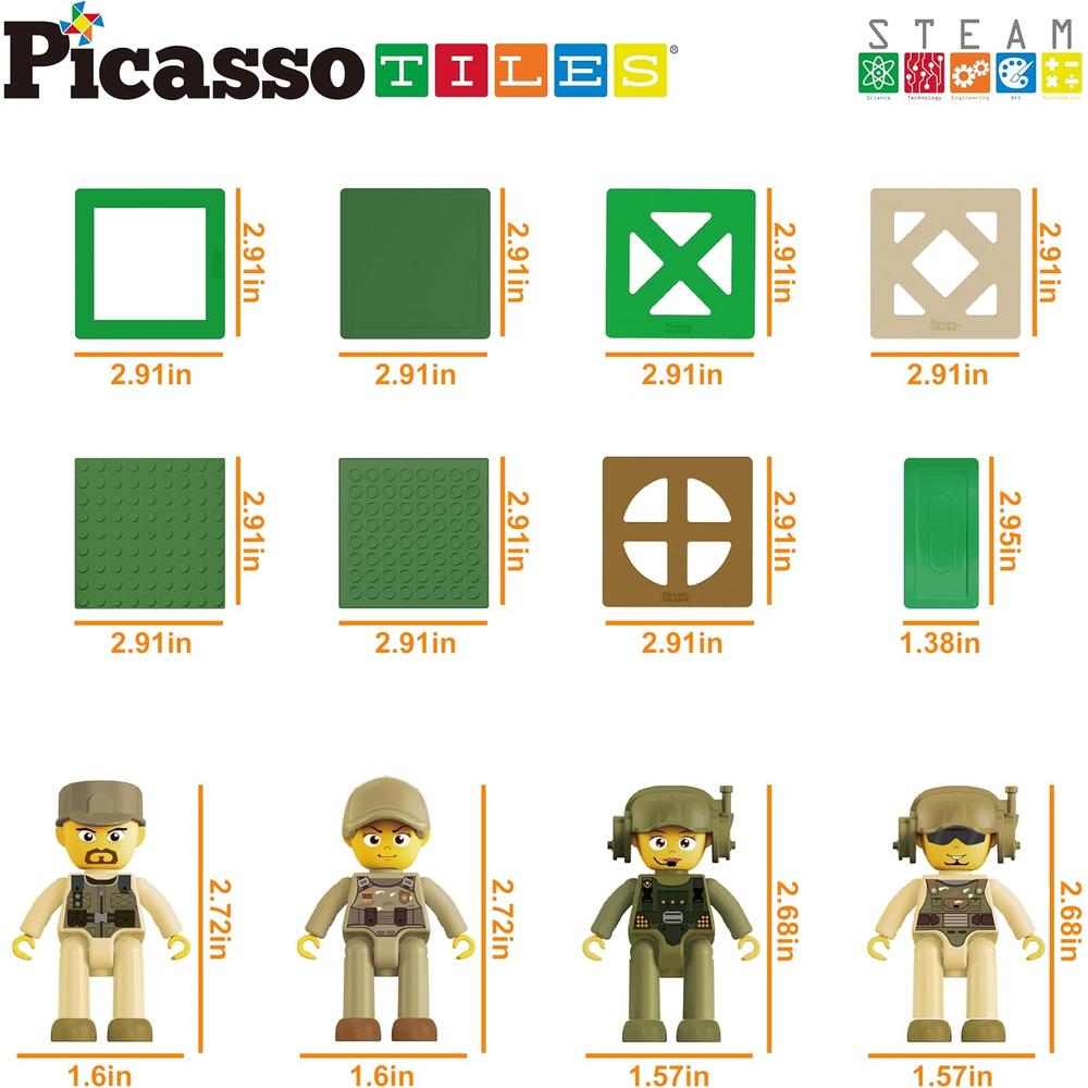 BLOQUES MAGNÉTICOS FUERZA MILITAR PTL18 PICASSOTILES - 4