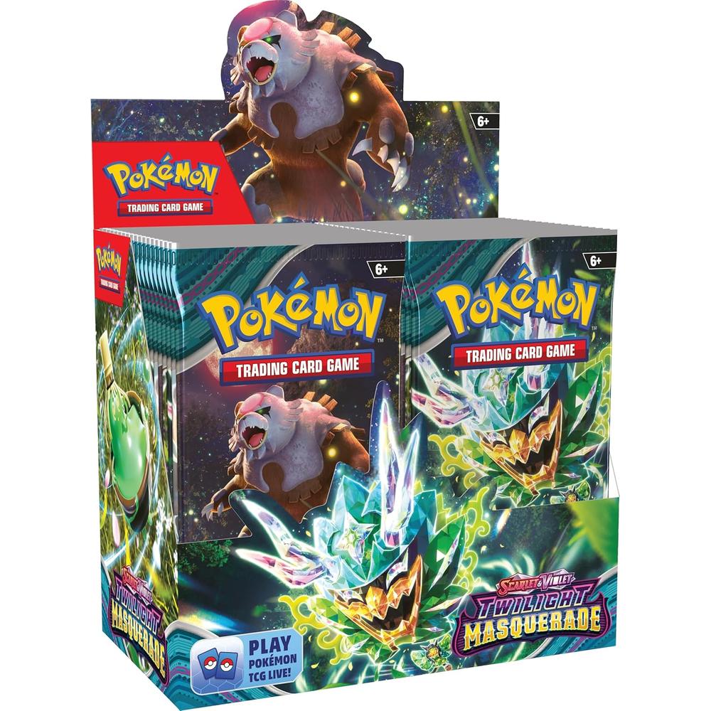 JUEGO DE CARTAS POKÉMON TCG SCARLET Y VIOLET TWILIGHT MASQUERADE BOOSTER DISPLAY BOX (INGLÉS) - 1