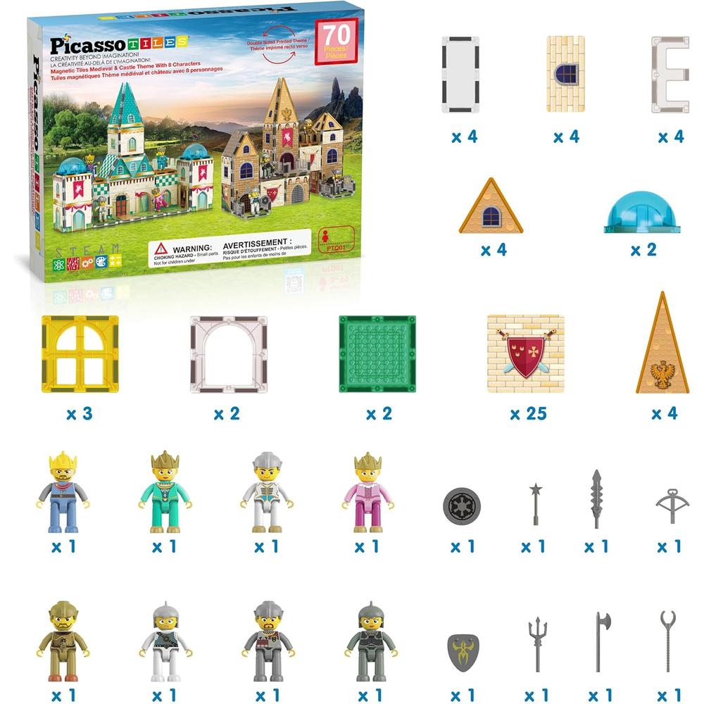 BLOQUES MAGNÉTICOS CASTILLO MEDIEVAL PTQ01 PICASSOTILES - 3