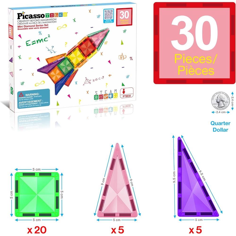 BLOQUES MAGNÉTICOS MINI VIAJE COHETE PICASSOTILES - 3
