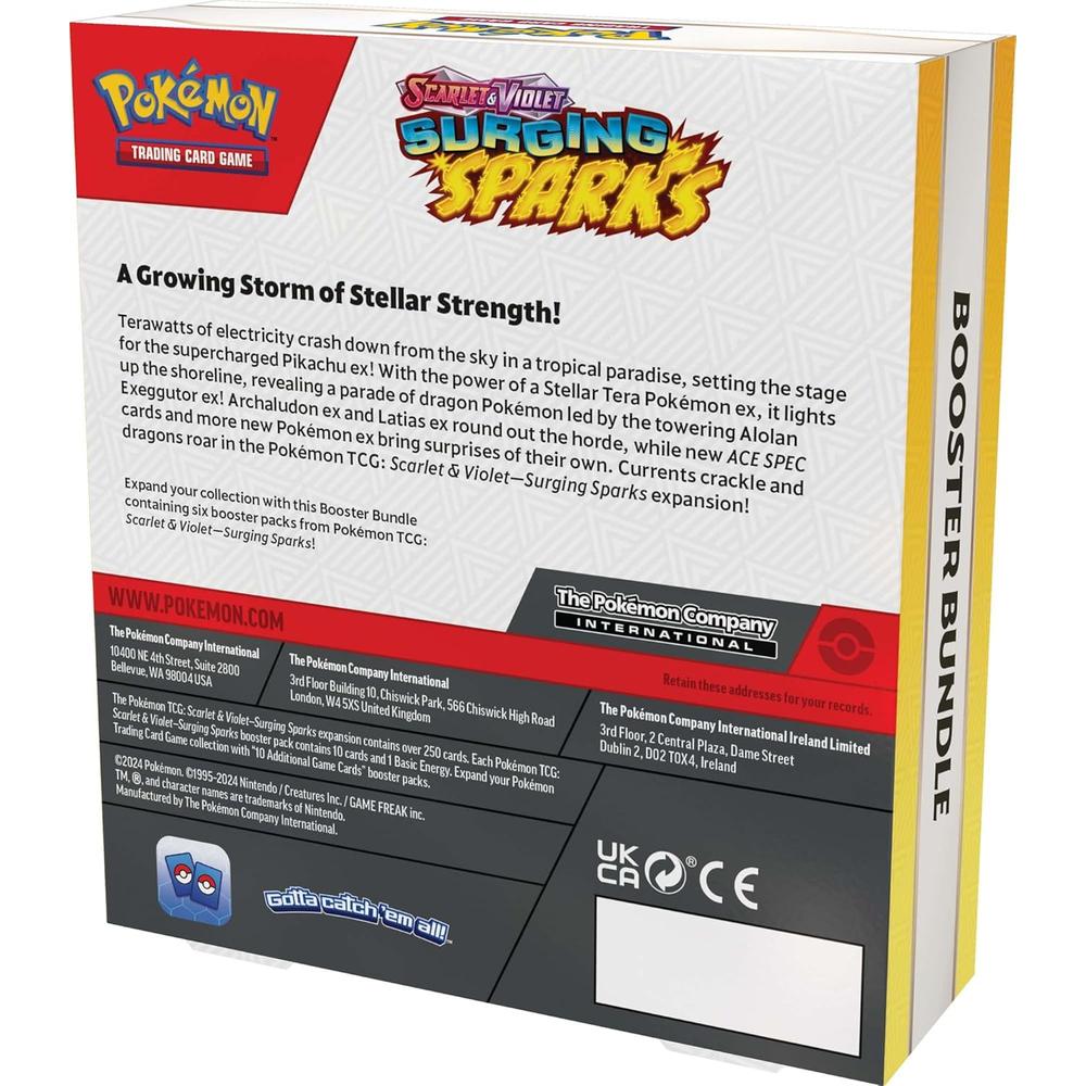 JUEGO DE CARTAS POKÉMON TCG SCARLET Y VIOLET SURGING SPARKS BOOSTER PACK (INGLÉS) - 4