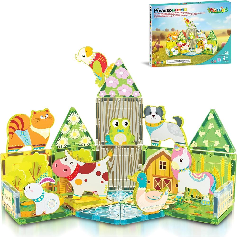 BLOQUES MAGNÉTICOS ANIMALES GRANJA PTQ27 PICASSOTILES - 1