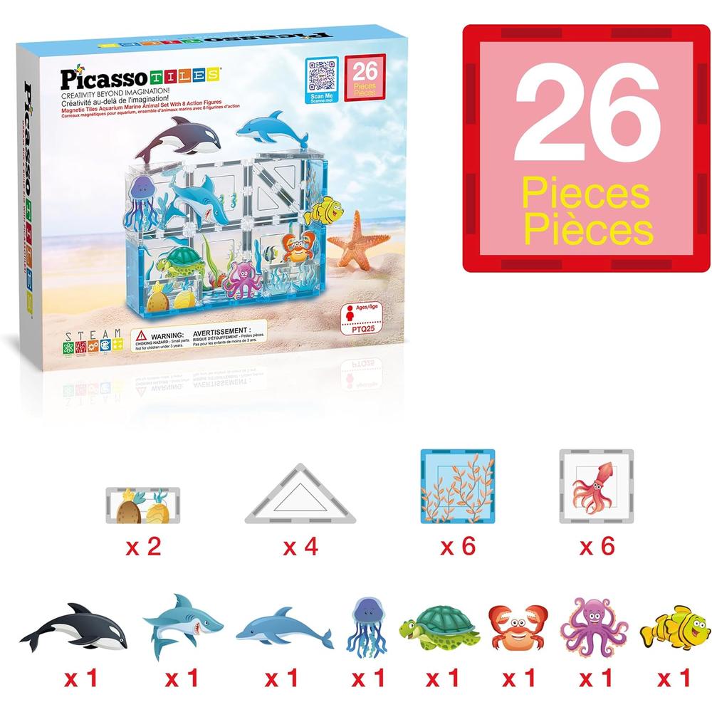 BLOQUES MAGNÉTICOS ANIMALES MARINOS PTQ25 PICASSOTILES - 3