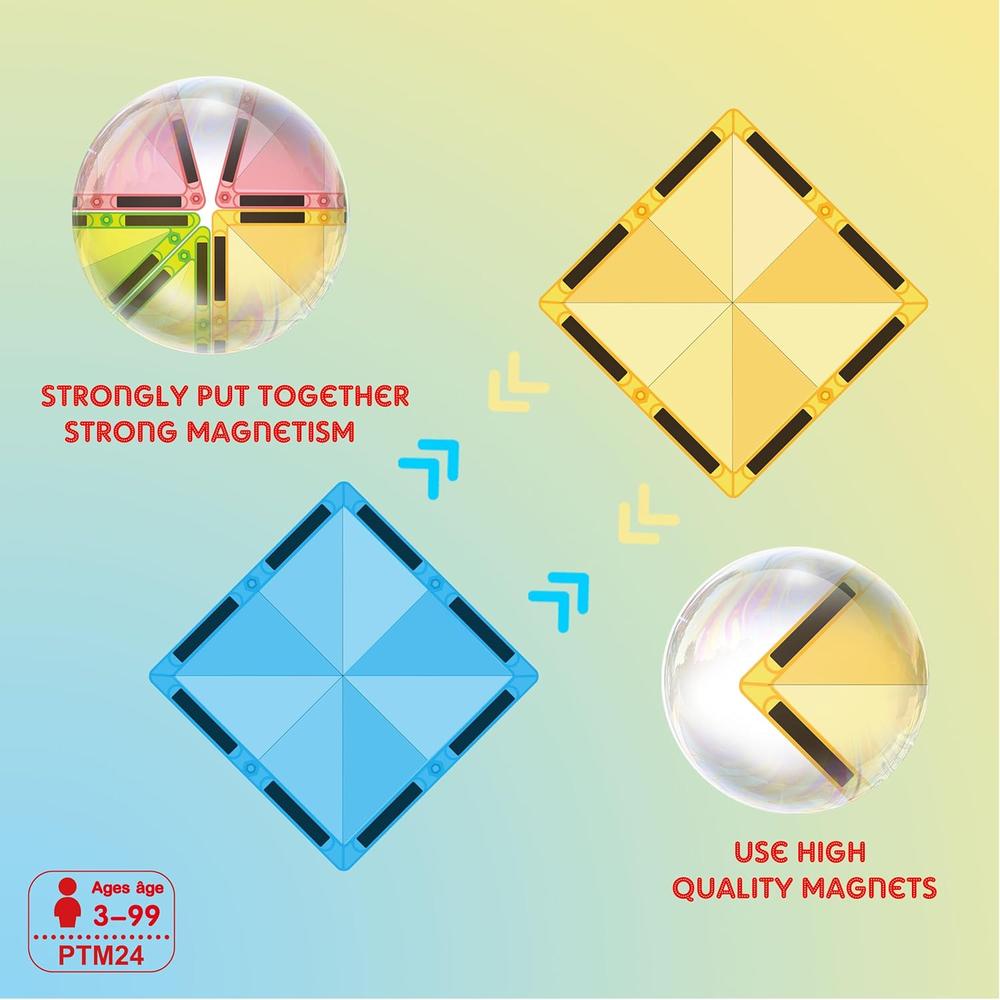MINI BLOQUES MAGNÉTICOS DIAMANTE PTM24 PICASSOTILES - 3