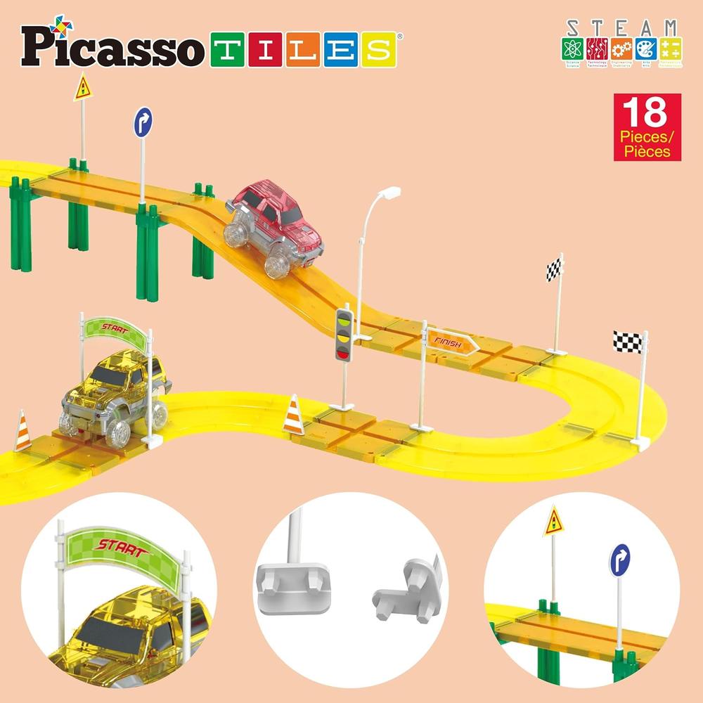 KIT DE CONSTRUCCIÓN PISTA CARRERAS PICASSOTILES - 4