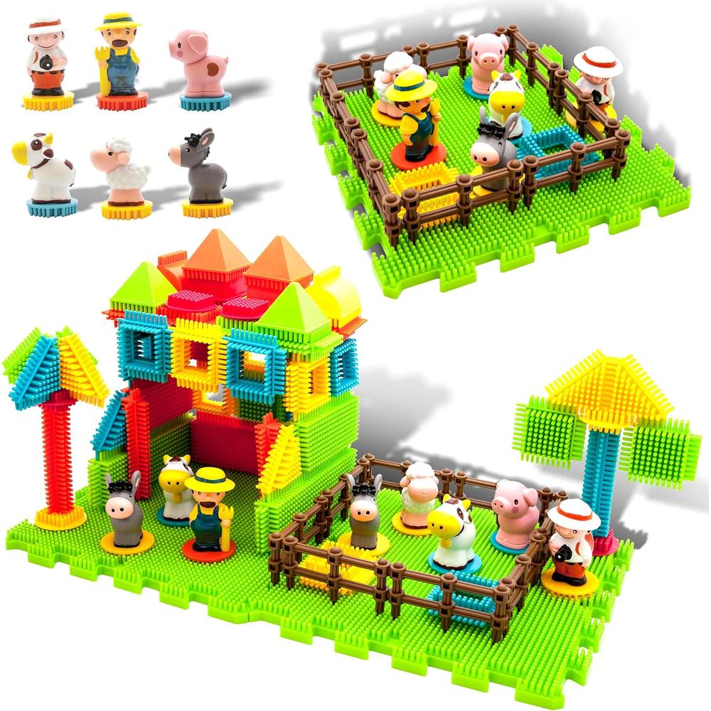 BLOQUES CONSTRUCCIÓN ERIZO GRANJA PTB100 PICASSOTILES - 1