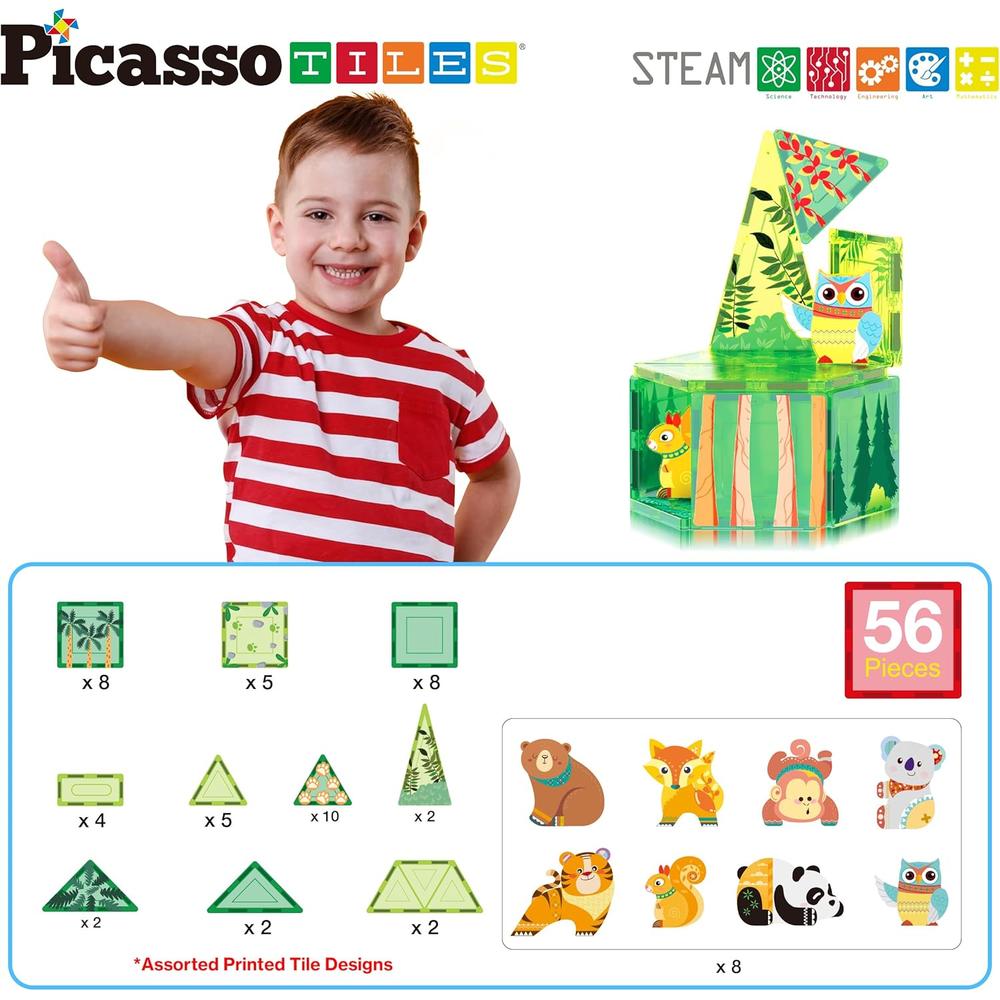 BLOQUES MAGNÉTICOS ANIMALES BOSQUE PTQ16 PICASSOTILES - 2