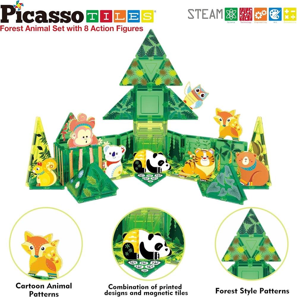 BLOQUES MAGNÉTICOS ANIMALES BOSQUE PTQ16 PICASSOTILES - 3