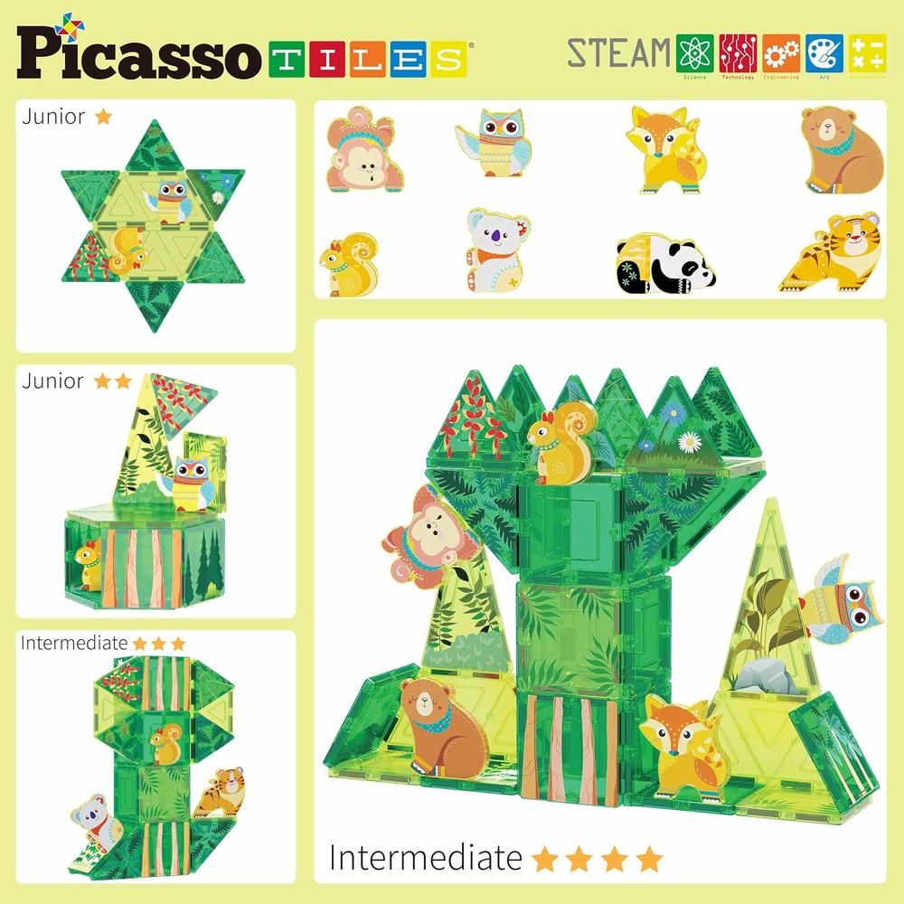 BLOQUES MAGNÉTICOS ANIMALES BOSQUE PTQ16 PICASSOTILES - 4