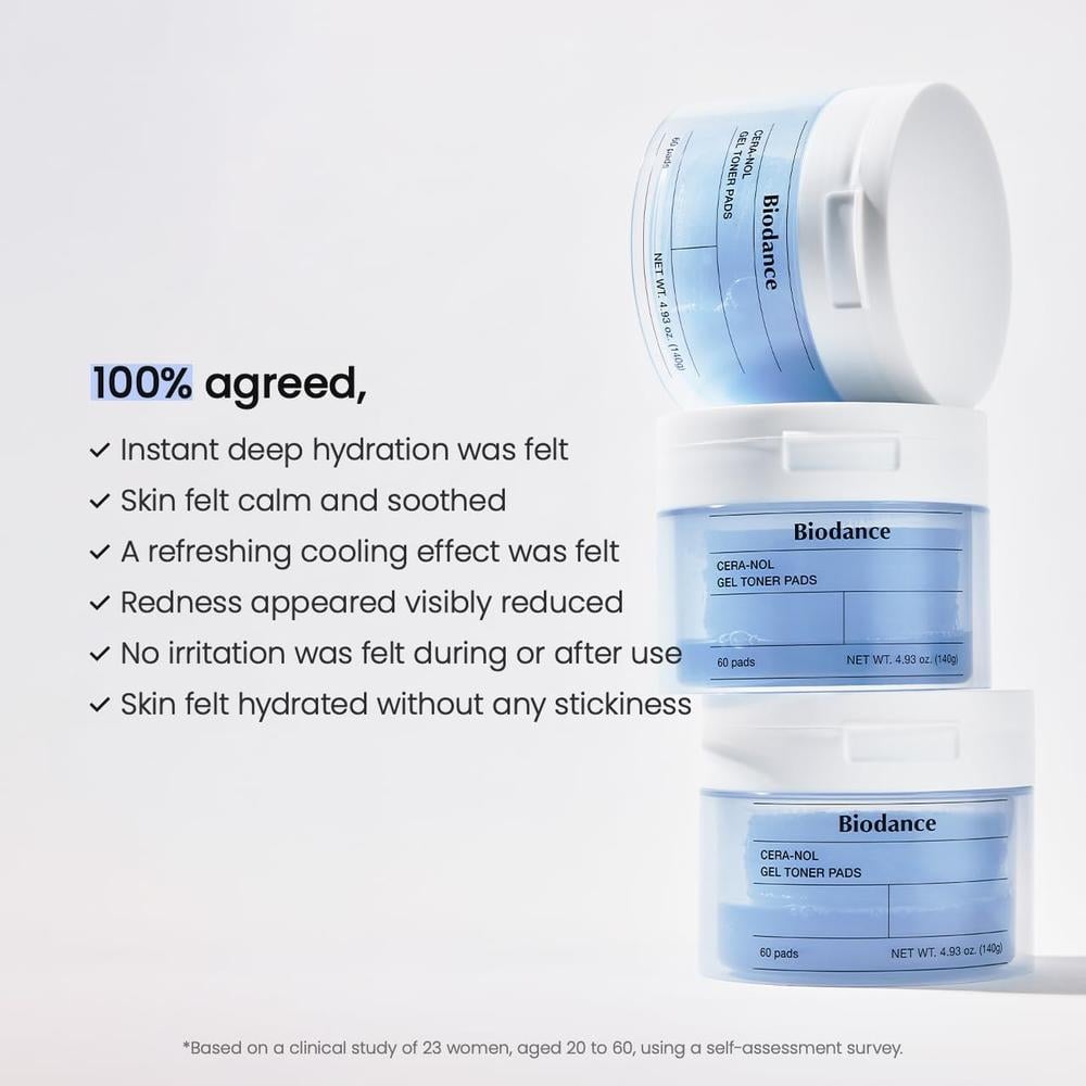 BIODANCE CERA-NOL ALMOHADILLAS TÓNICAS HIDRATANTES 60 UND - 5