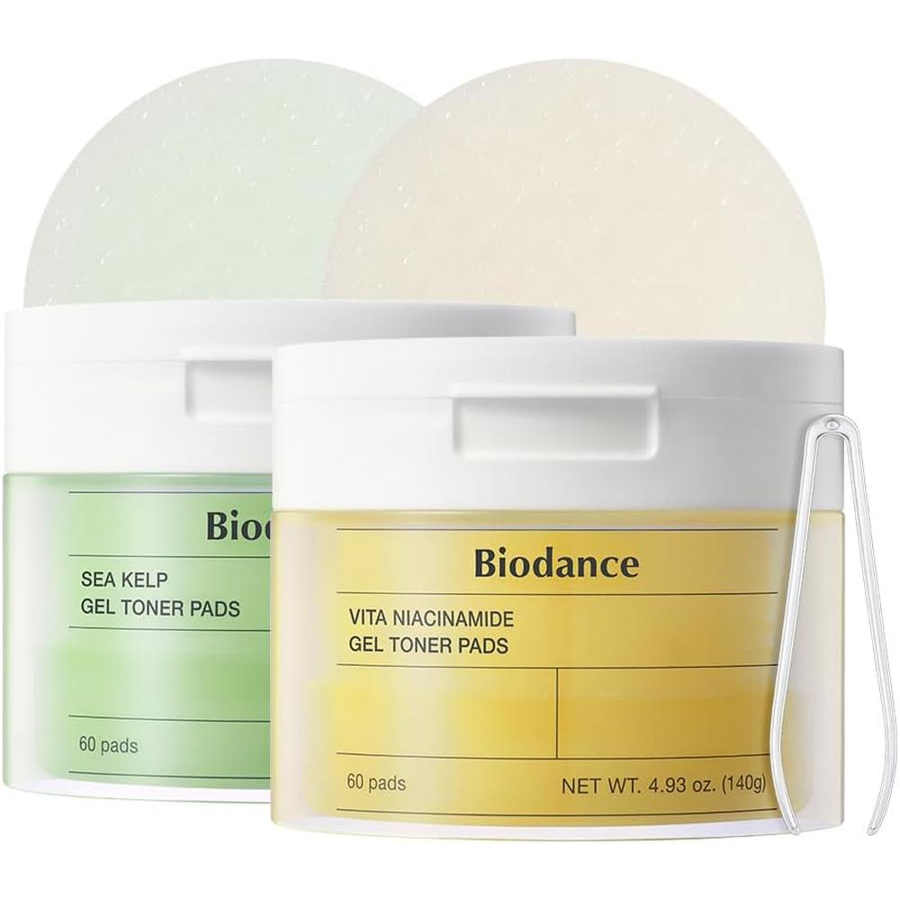 PACK 2 BIODANCE ALMOHADILLAS TÓNICAS NIACINAMIDA Y ALGAS 60 UND C/U - 1