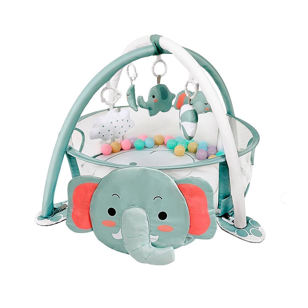 GIMNASIO DE ACTIVIDADES PARA BEBÉS 4 EN 1 DEARLOMUM | ELEFANTE - 1