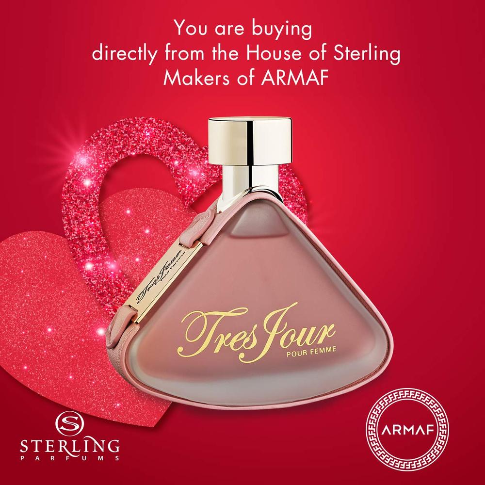PERFUME ARMAF TRES JOUR EDP MUJER 3.4 OZ / 100 ML - 3