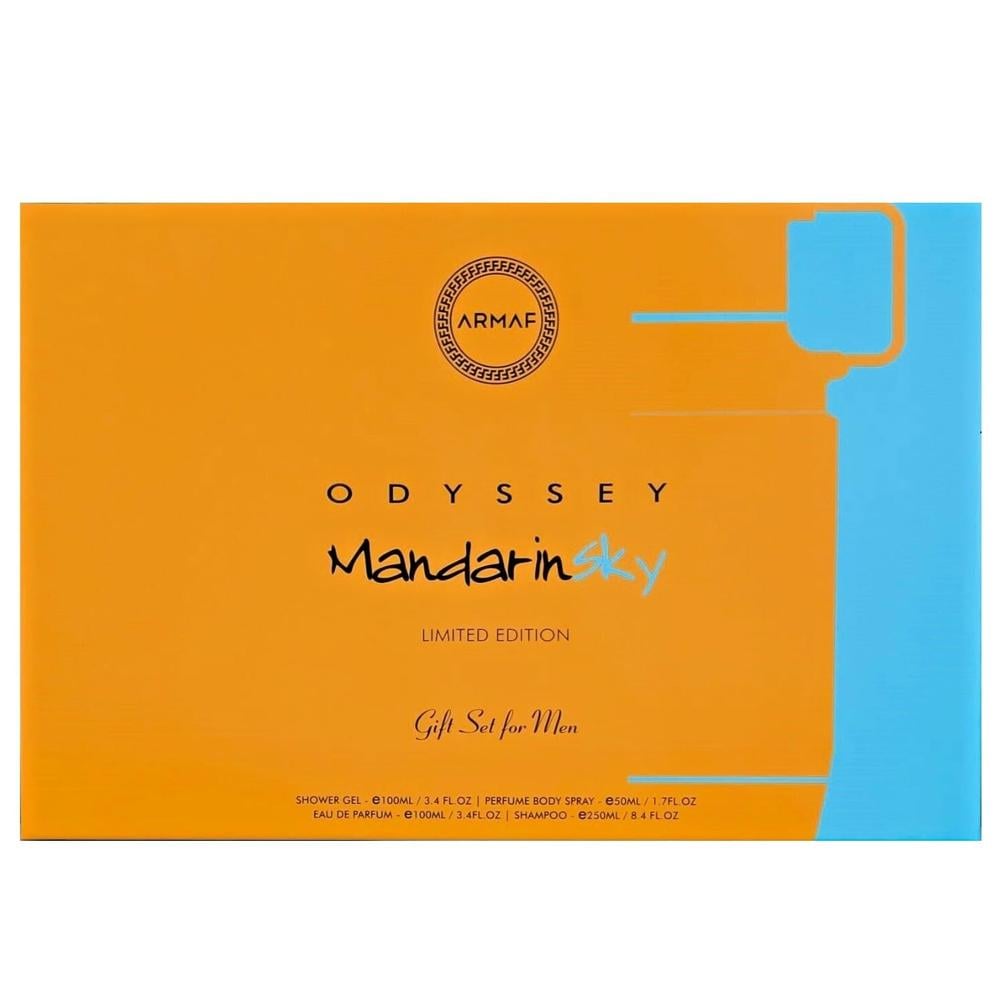 SET DE PERFUME ARMAF ODYSSEY MANDARIN SKY 4 PZS HOMBRE - 1